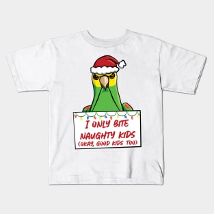 Only Bite Naughty Kids Yellow-headed Amazon Kids T-Shirt